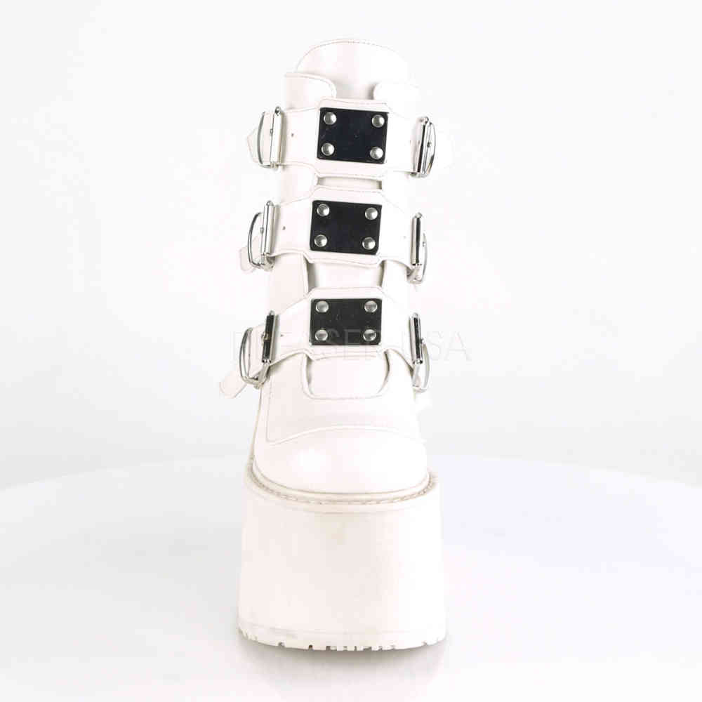 DemoniaCult - SWING105 Platform Boots - White